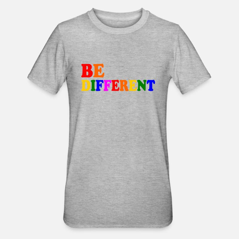 Be different - T-shirt polycoton Unisexe - gris chiné
