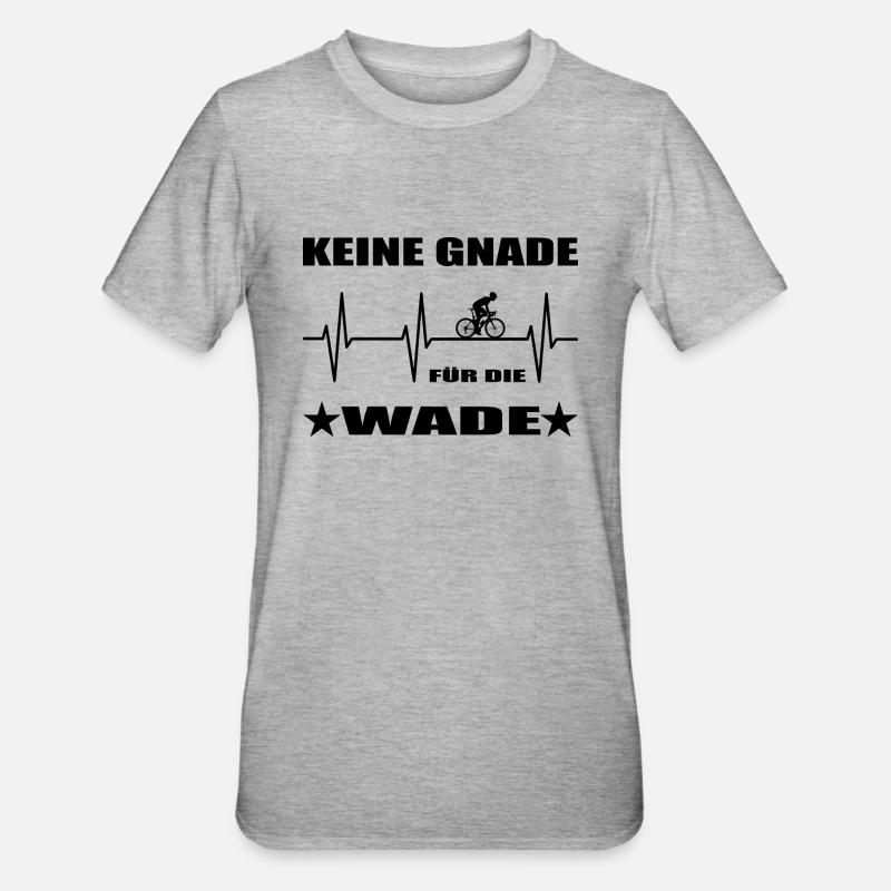 Fahrrad - Unisex Polycotton T-Shirt - Grau meliert