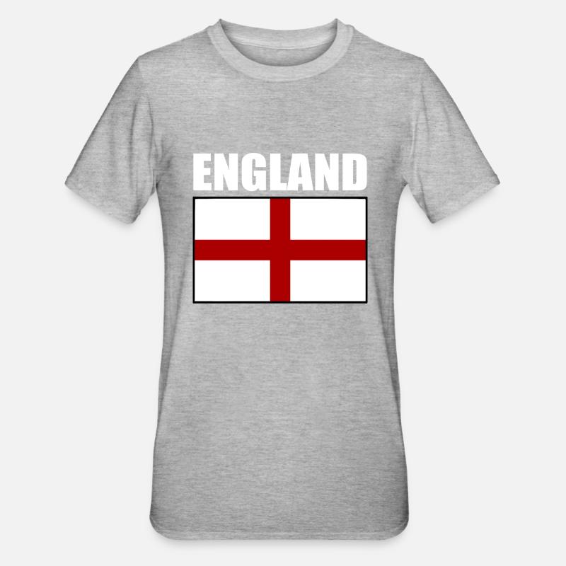angleterre - T-shirt polycoton Unisexe - gris chiné