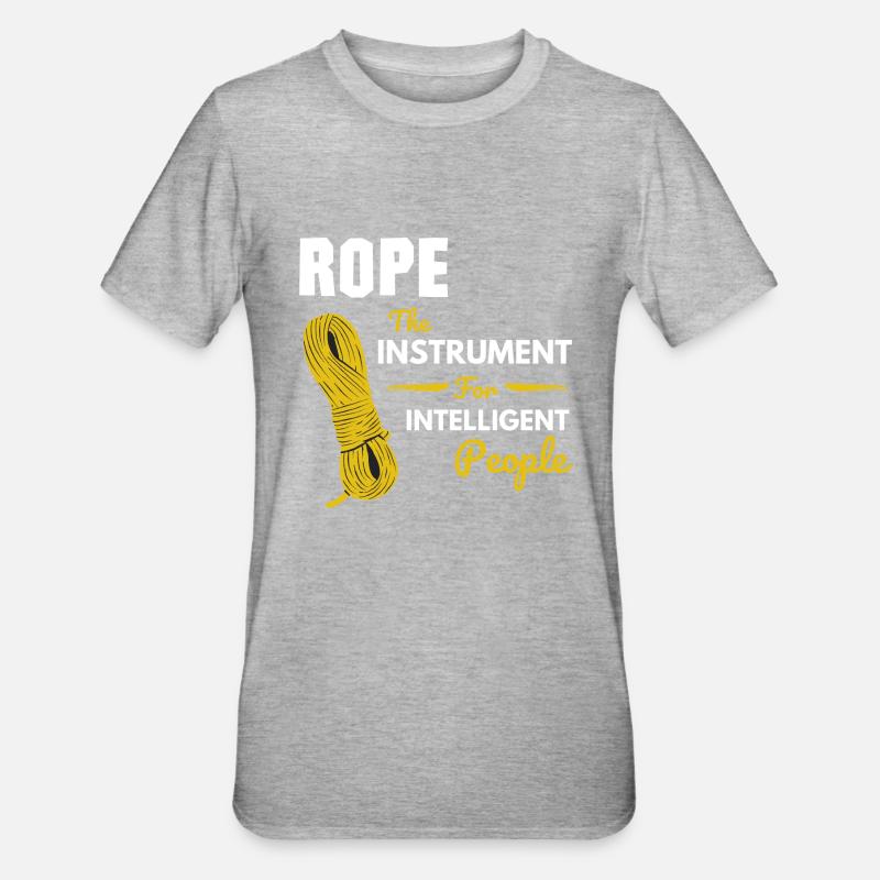 Rock Climbing Trad Climbing - Unisex Polycotton T-Shirt - heather grey