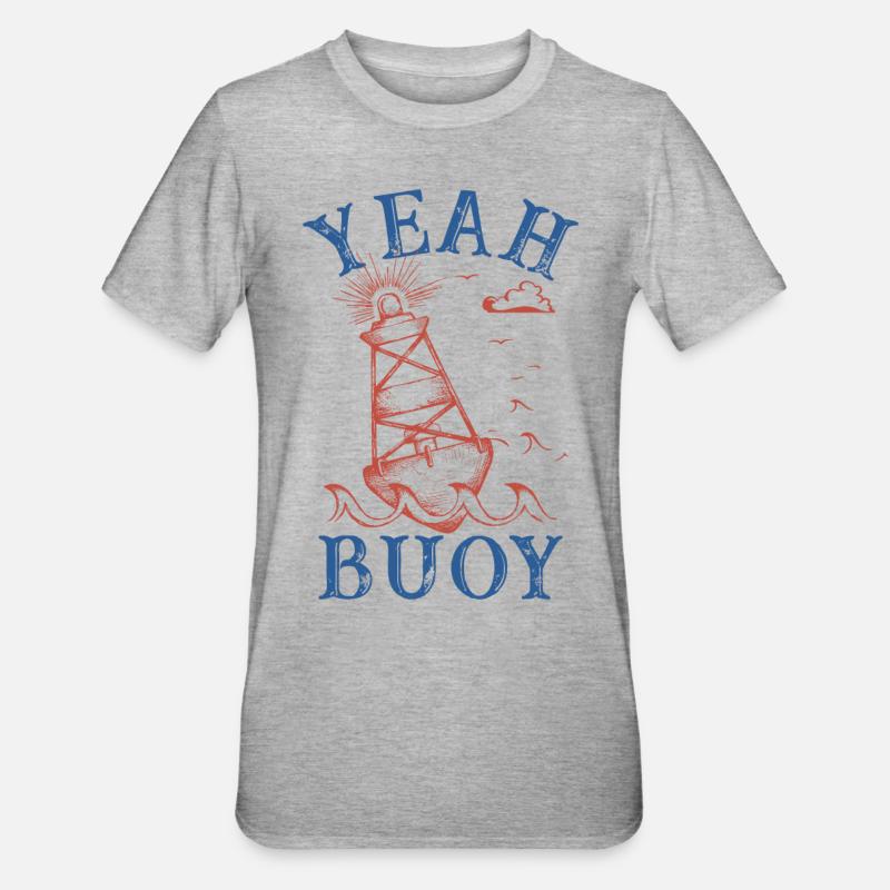 oui bouée Graphique - T-shirt polycoton Unisexe - gris chiné