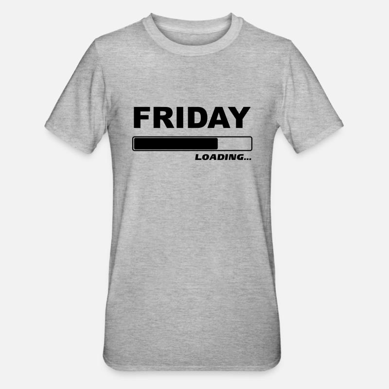 Friday 1c loading ... - Unisex Polycotton T-Shirt - heather grey