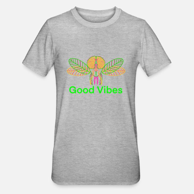 Neon Fly Disco Outfit - Unisex Polycotton T-Shirt - heather grey