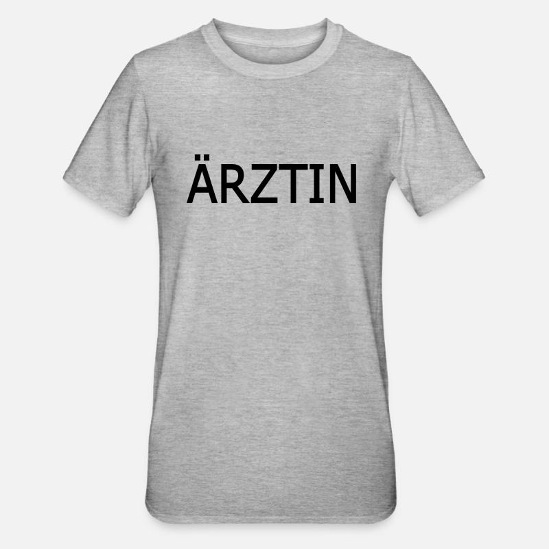 Ärztin - Unisex Polycotton T-Shirt - Grau meliert