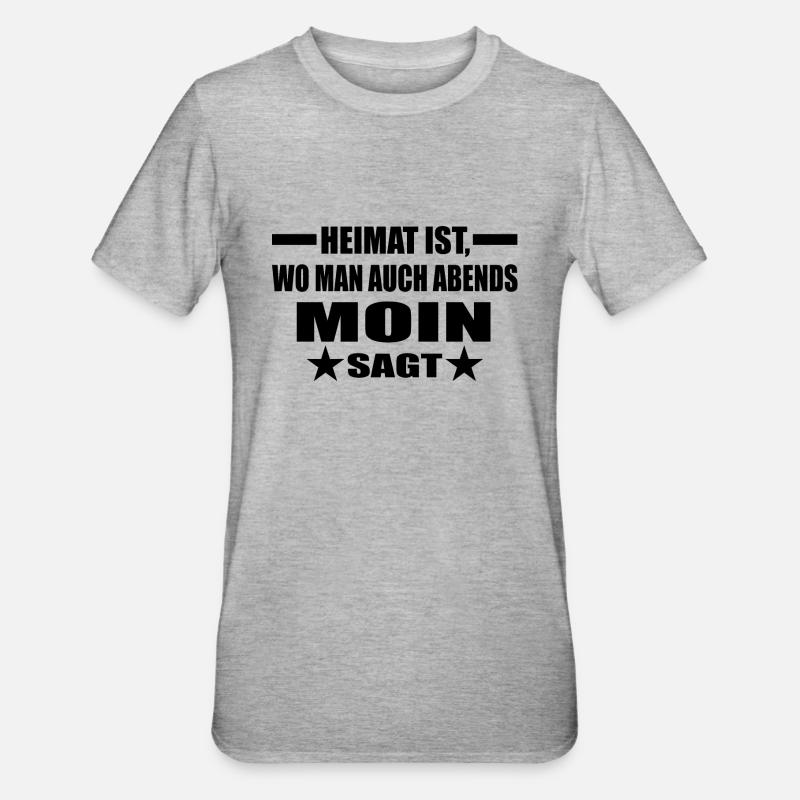 Moin - Unisex Polycotton T-Shirt - Grau meliert