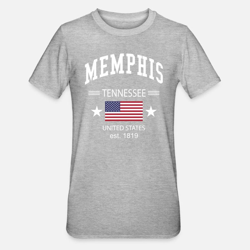 Memphis - T-shirt polycoton Unisexe - gris chiné
