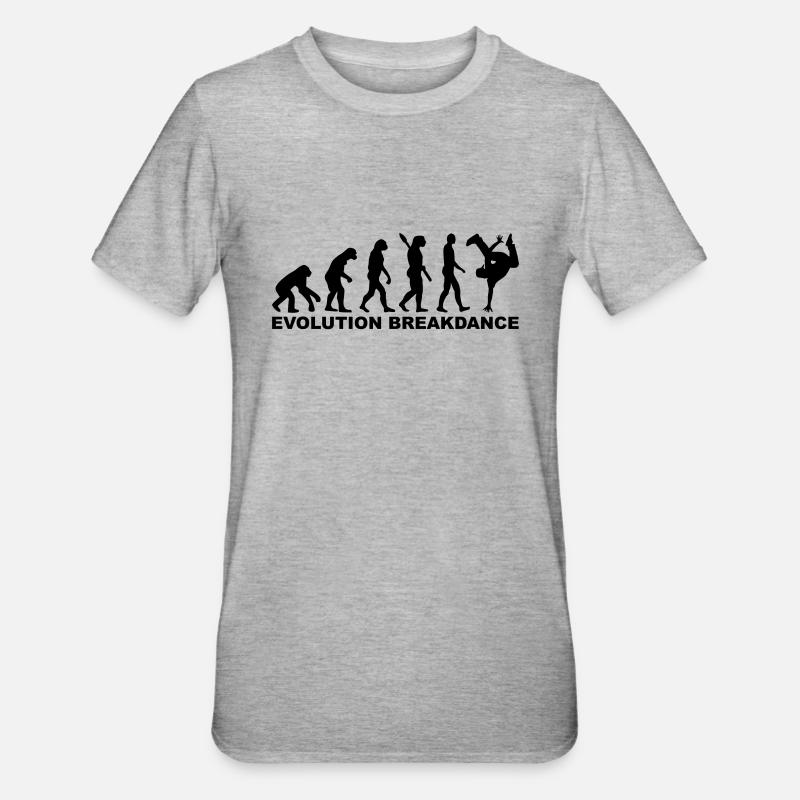 Evolution Breakdance - Unisex Polycotton T-Shirt - heather grey