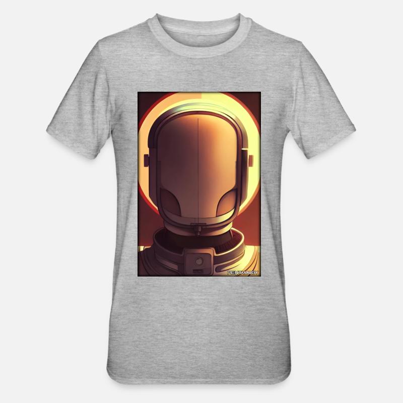 Robot Future Technology Science Android - Unisex Polycotton T-Shirt - heather grey