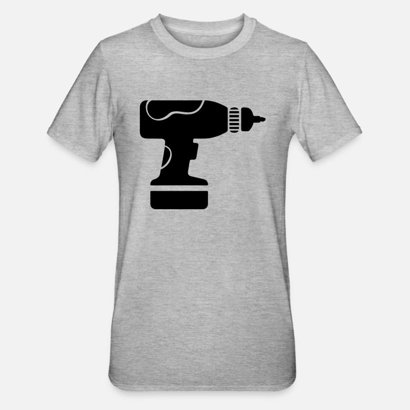 Perceuse - T-shirt polycoton Unisexe - gris chiné