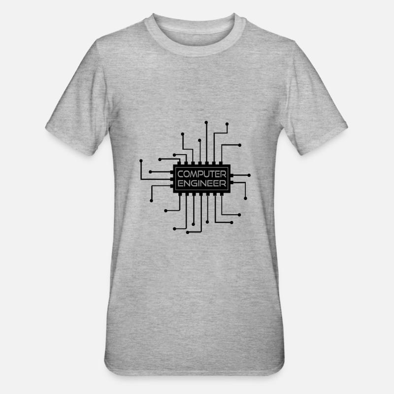 Computer engineer - computer engineer - Unisex Polycotton T-Shirt - heather grey