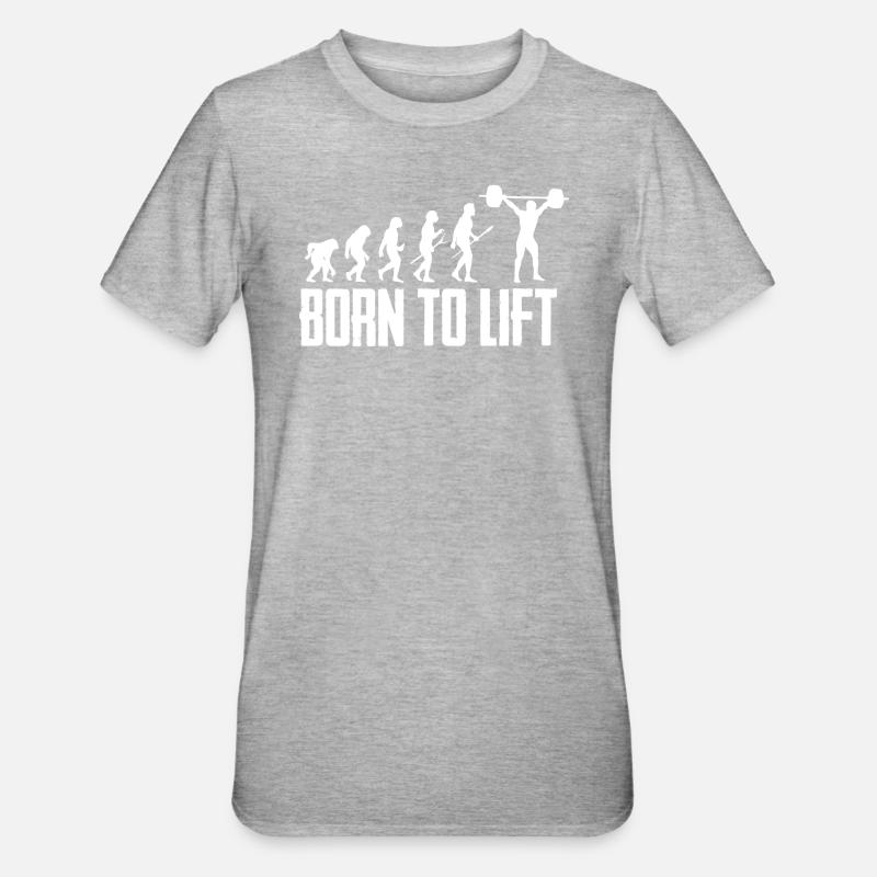 Fitness Lifting Evolution - T-shirt polycoton Unisexe - gris chiné
