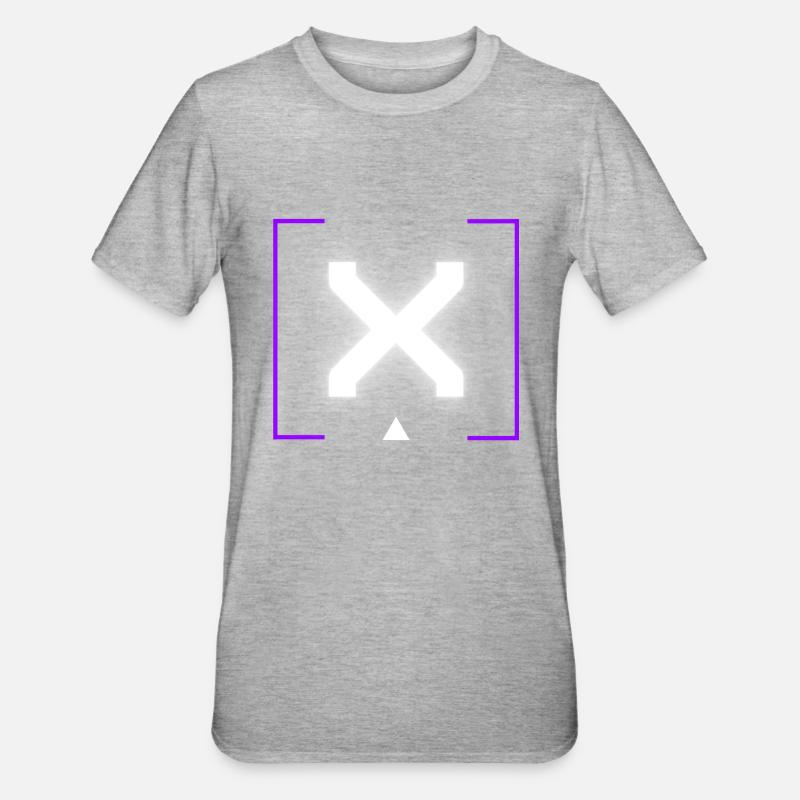 Lettre « X » - T-shirt polycoton Unisexe - gris chiné
