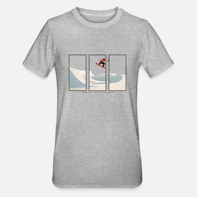 Déchiquetez le silence - T-shirt polycoton Unisexe - gris chiné