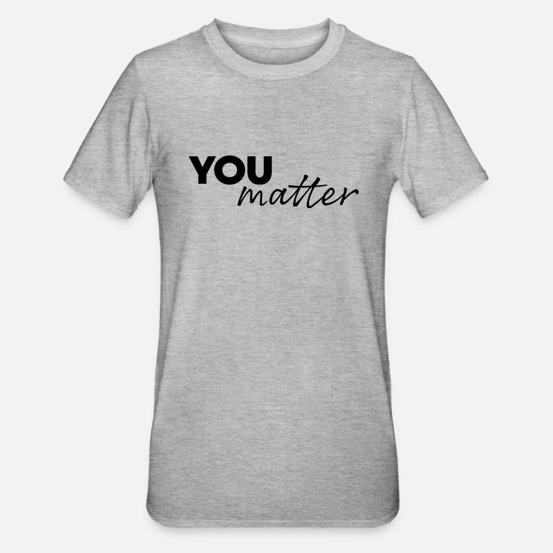 Vous comptez - T-shirt polycoton Unisexe - gris chiné