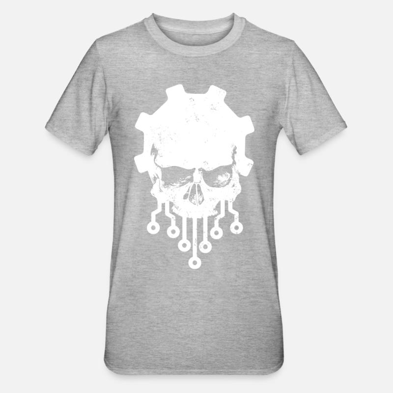 Informatik Computer - Unisex Polycotton T-Shirt - Grau meliert