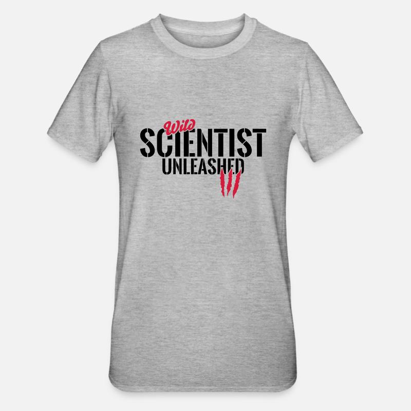 Wild scientists unleashed - Unisex Polycotton T-Shirt - heather grey