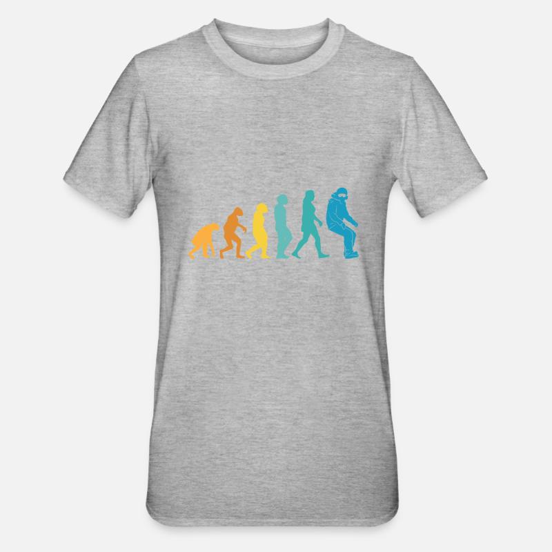 Evolution snowboarders - T-shirt polycoton Unisexe - gris chiné