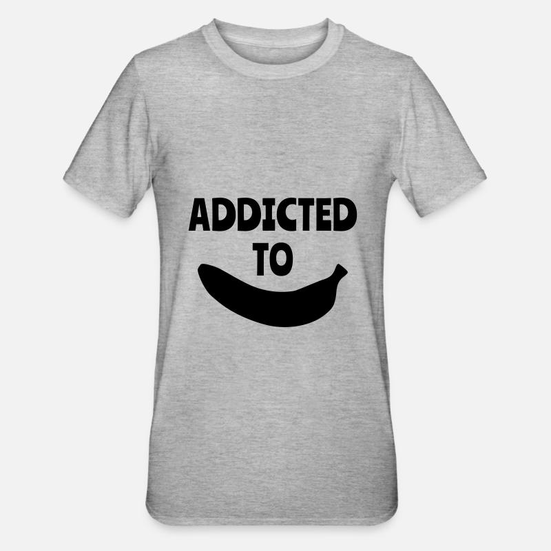Accro à la banane - T-shirt polycoton Unisexe - gris chiné