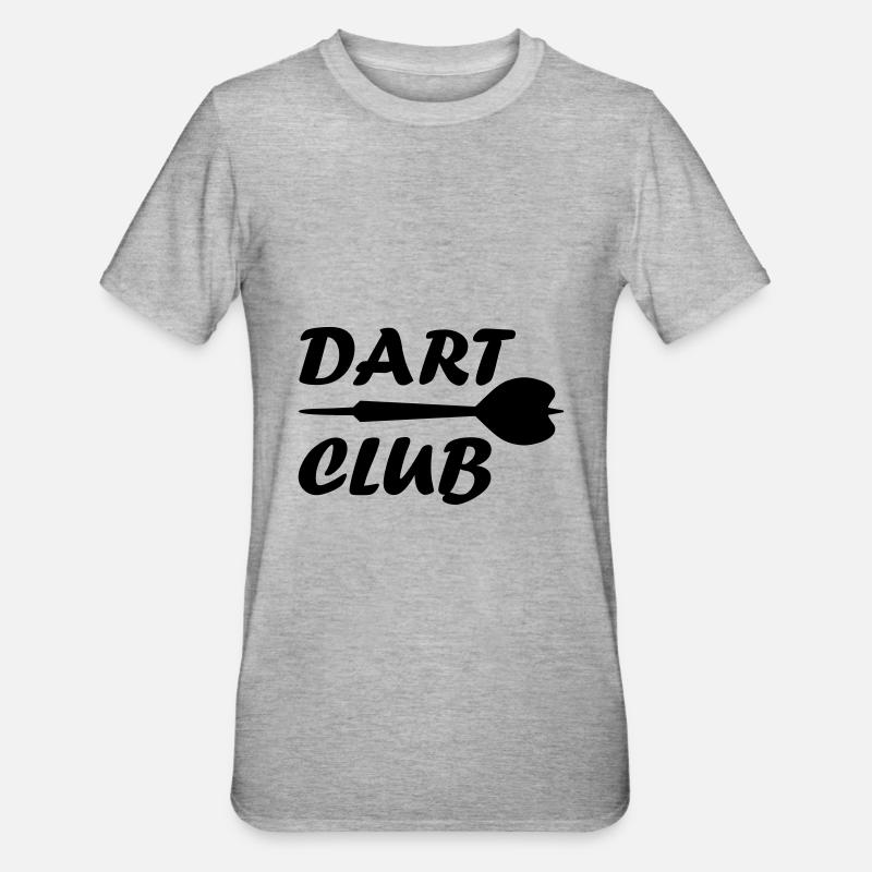 Club de fléchettes (fléchettes) - T-shirt polycoton Unisexe - gris chiné