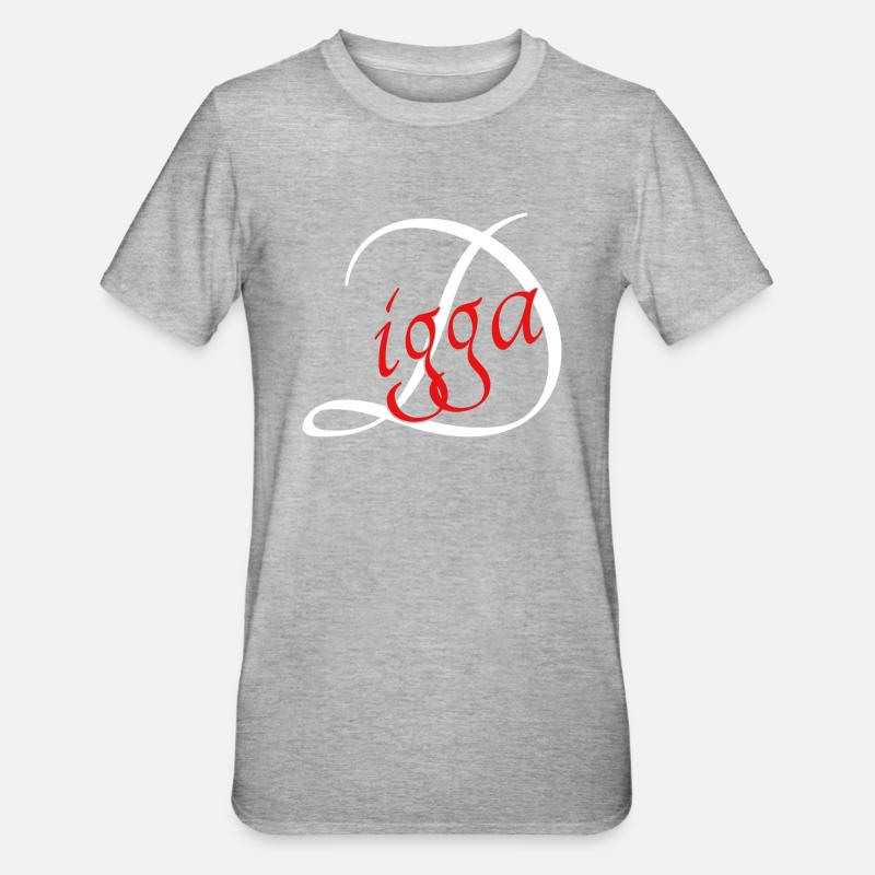 Digga - Unisex Polycotton T-Shirt - Grau meliert