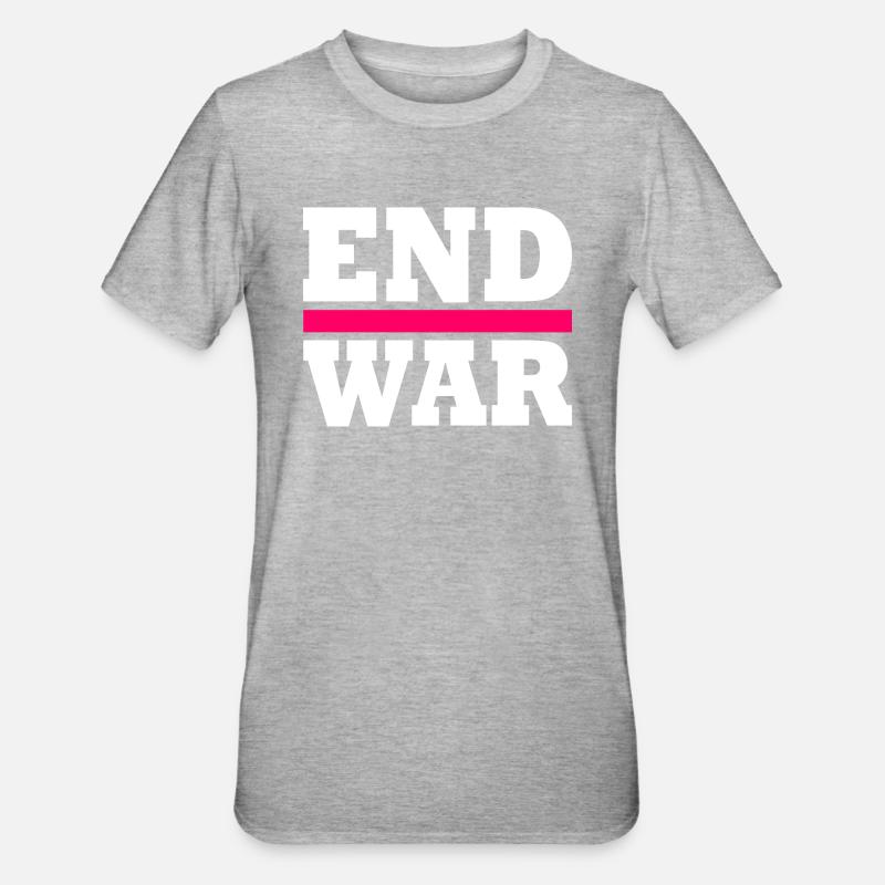 End war - T-shirt polycoton Unisexe - gris chiné