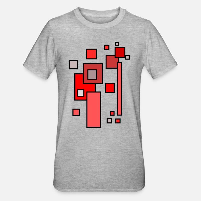 Building Blocks Architecture Pattern 2 - Unisex Polycotton T-Shirt - heather grey