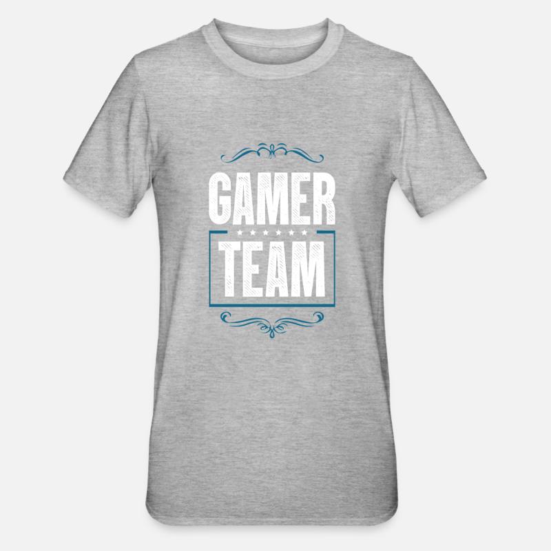Équipe de joueurs - T-shirt polycoton Unisexe - gris chiné