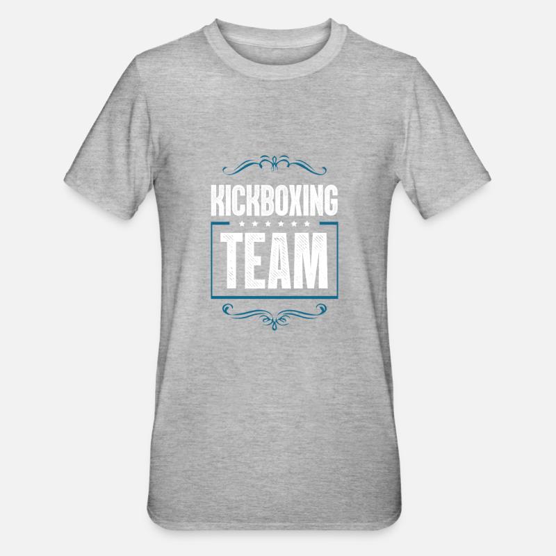 Équipe de kickboxing - T-shirt polycoton Unisexe - gris chiné
