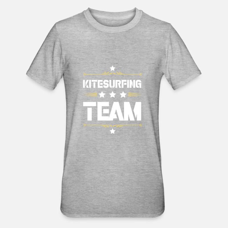 Équipe de kitesurf - T-shirt polycoton Unisexe - gris chiné
