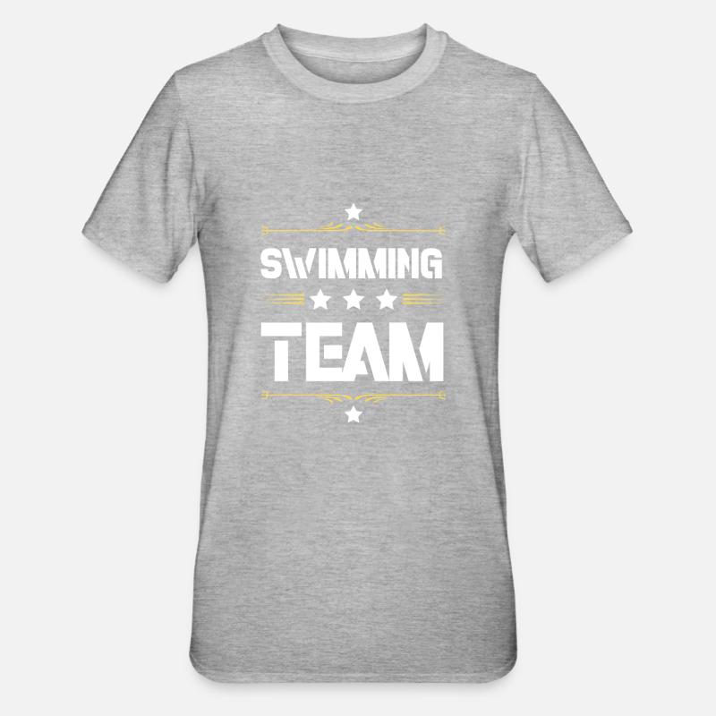 Équipe de natation - T-shirt polycoton Unisexe - gris chiné