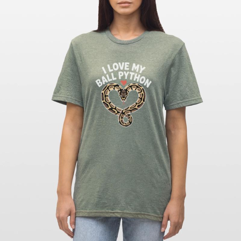 J’adore mon python royal ! Roi python T-shirt polycoton Unisexe