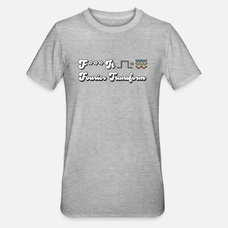Fourier transform - T-shirt polycoton Unisexe - gris chiné