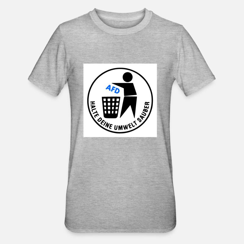 Keep your environment clean - Unisex Polycotton T-Shirt - heather grey