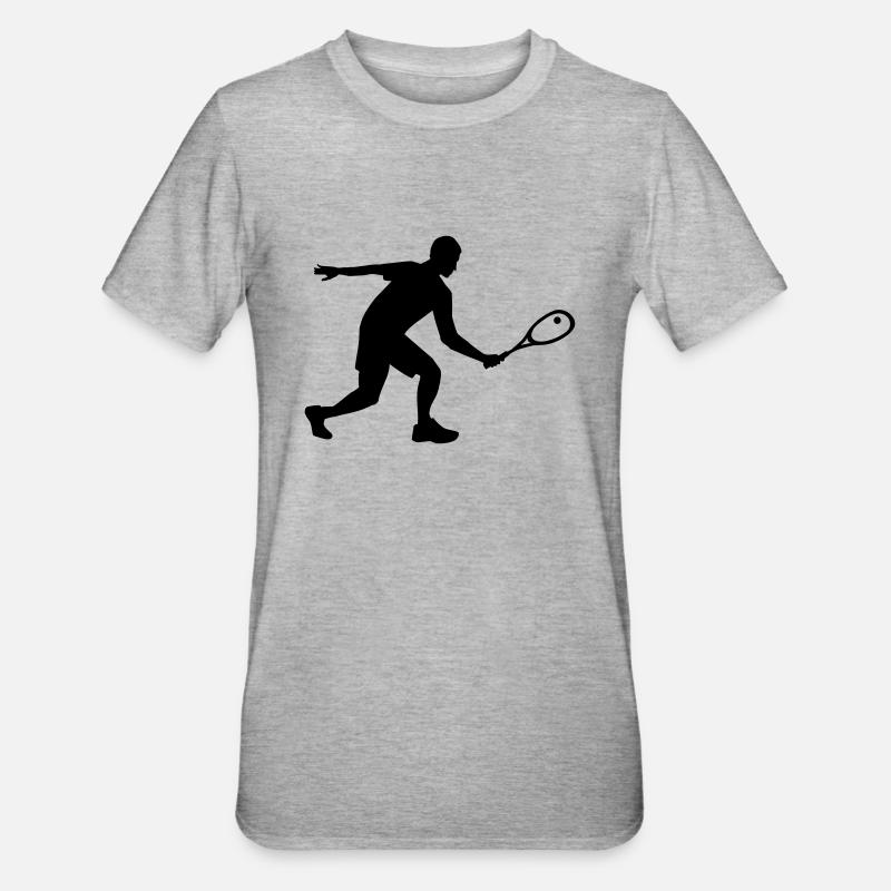 Squash - T-shirt polycoton Unisexe - gris chiné