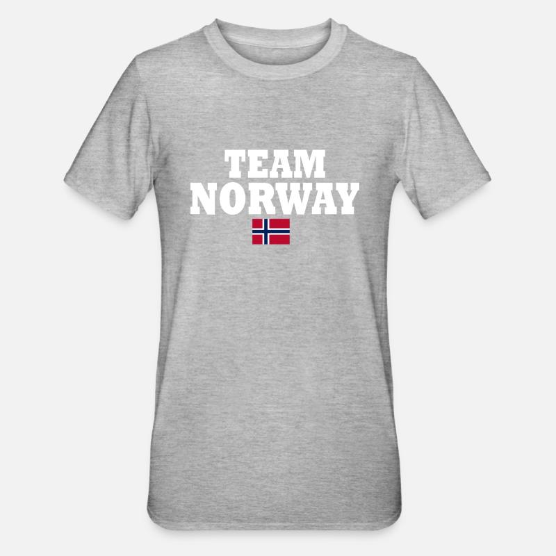 Team norway - T-shirt polycoton Unisexe - gris chiné