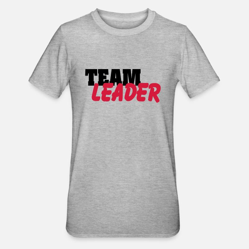 Team Leader - T-shirt polycoton Unisexe - gris chiné