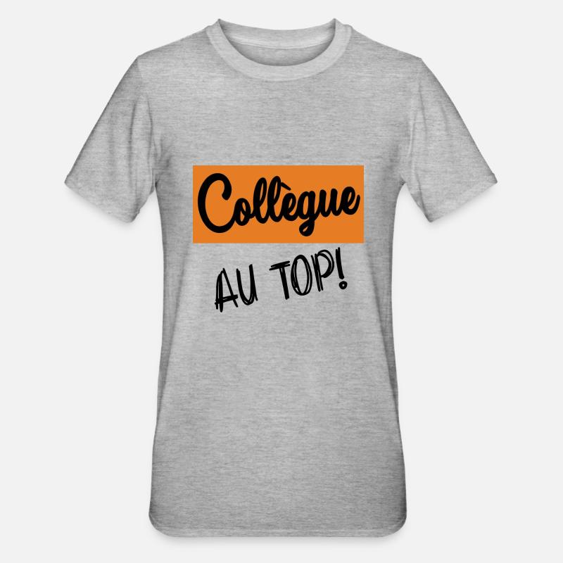RETRAITE. COLLEGUE - T-shirt polycoton Unisexe - gris chiné