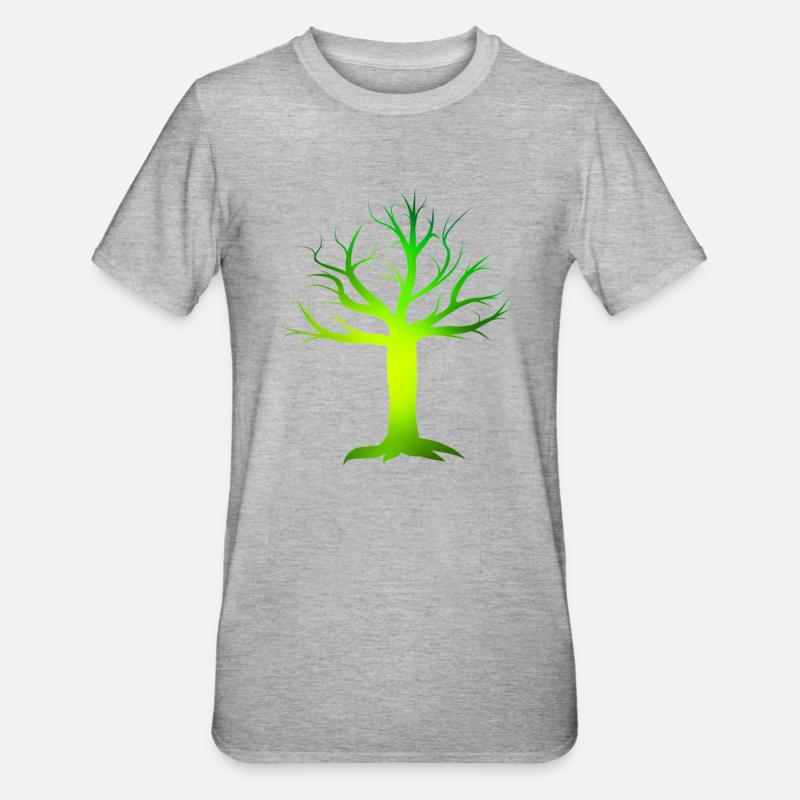 Arbre vert poison - T-shirt polycoton Unisexe - gris chiné