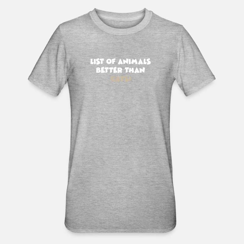 Feline - Unisex Polycotton T-Shirt - heather grey
