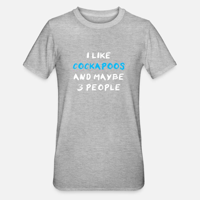 Cockapoo - T-shirt polycoton Unisexe - gris chiné