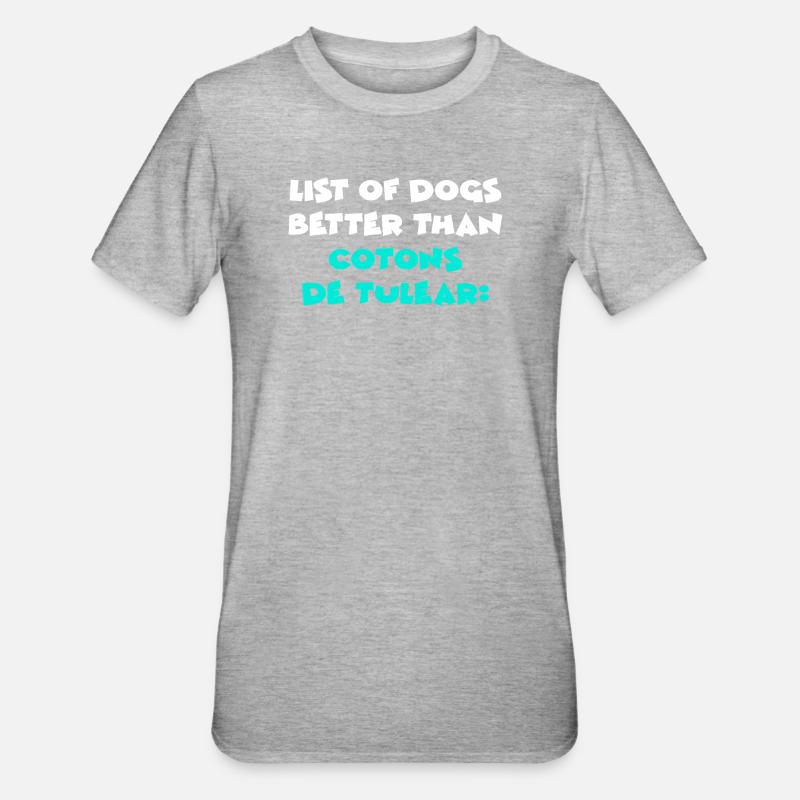 Coton de Tulear - Unisex Polycotton T-Shirt - heather grey