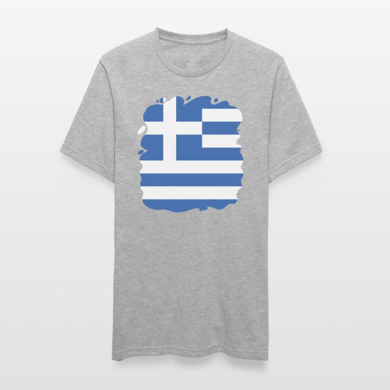 Drapeau de la Grèce Hellas Athènes Drapeau de la Grèce T-shirt polycoton Unisexe