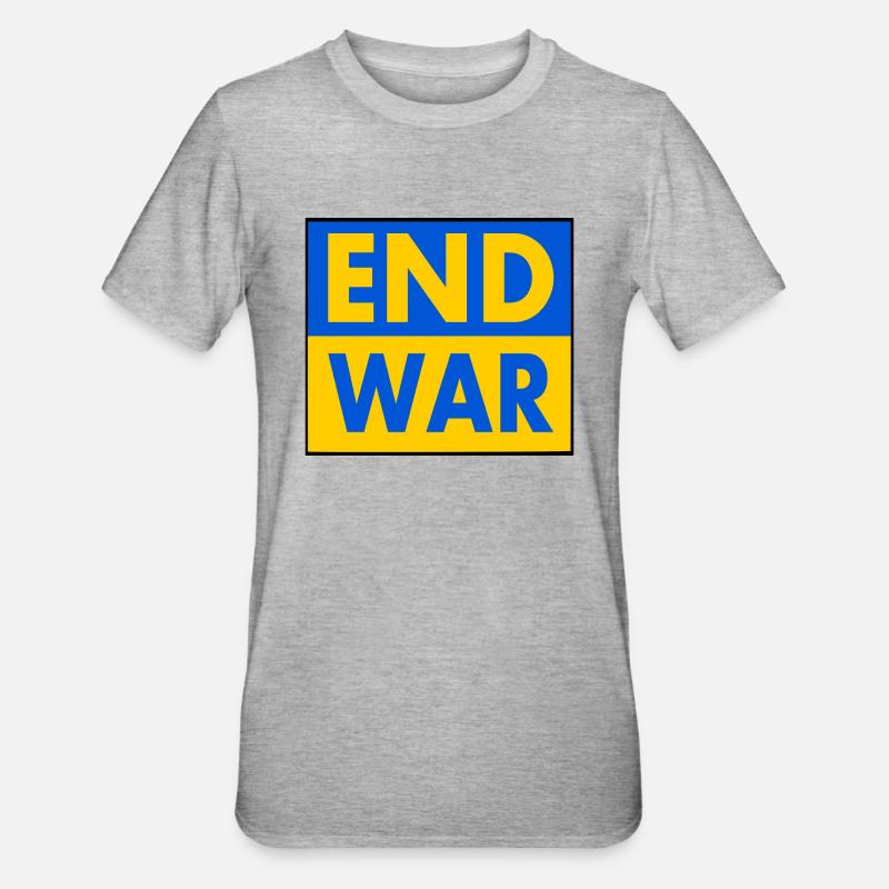End war - T-shirt polycoton Unisexe - gris chiné