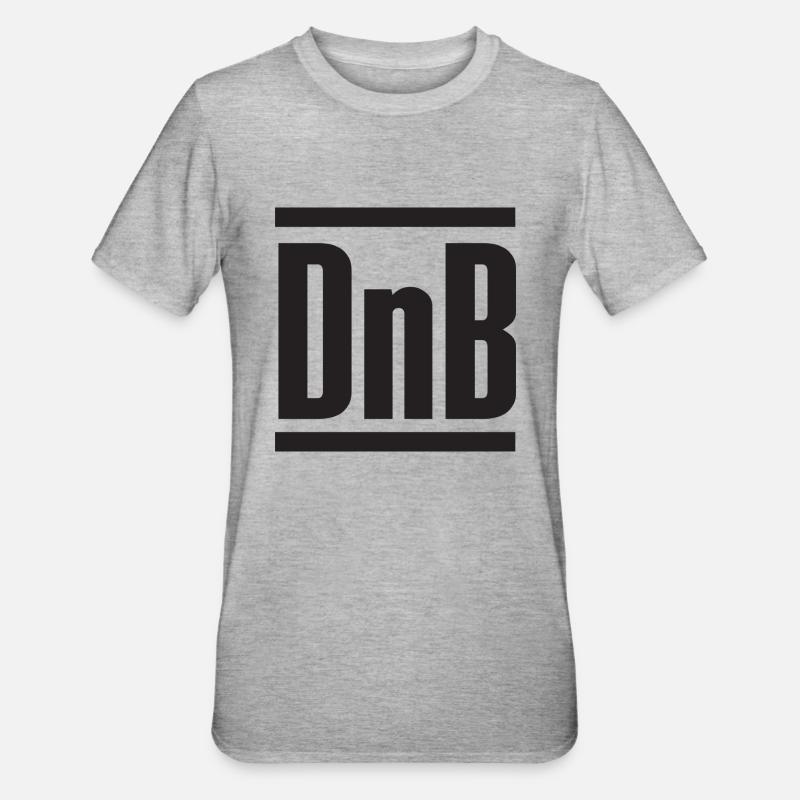 DnB - T-shirt polycoton Unisexe - gris chiné