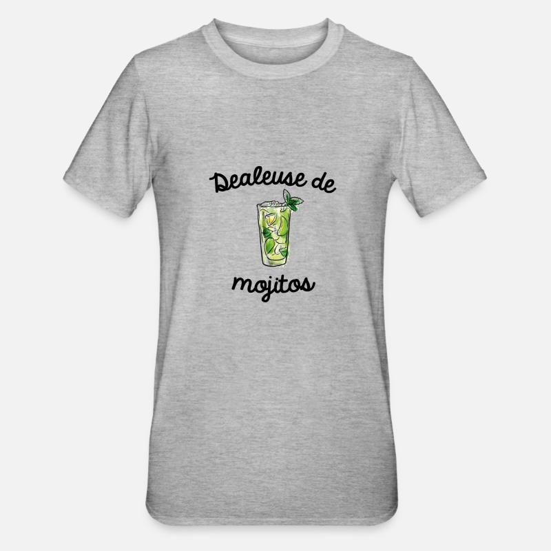 Dealeuse de mojito - T-shirt polycoton Unisexe - gris chiné