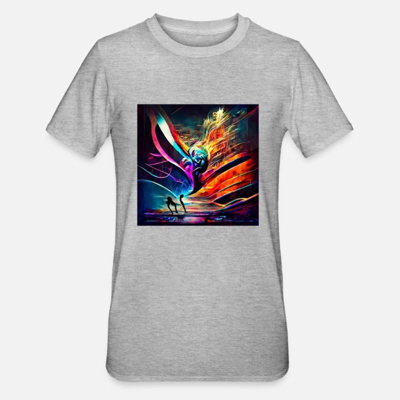 Conversion du son à l’image - T-shirt polycoton Unisexe - gris chiné