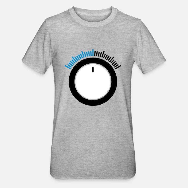 Volume control Power Tuner Volume Control 2 - Unisex Polycotton T-Shirt - heather grey