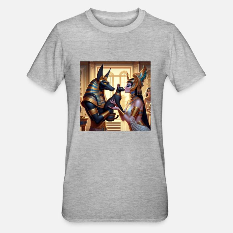 Le chat de cléo - T-shirt polycoton Unisexe - gris chiné