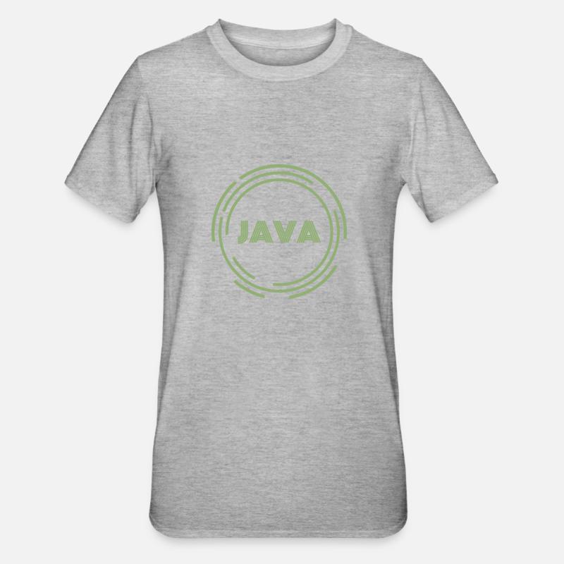 ..JAVA - T-shirt polycoton Unisexe - gris chiné