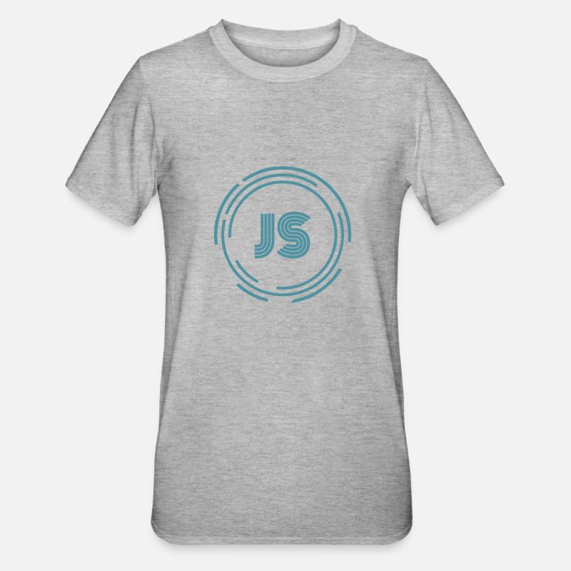 Java-Skript - Unisex Polycotton T-Shirt - Grau meliert